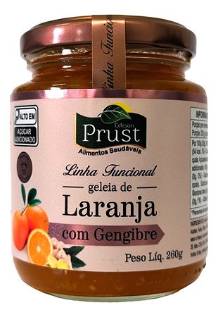 Geleia De Laranja Com Gengibre Tradicional 260g Prust