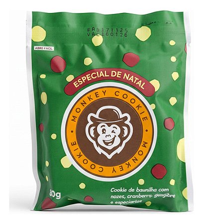 Cookie Especial De Natal 80g Grand Monkey