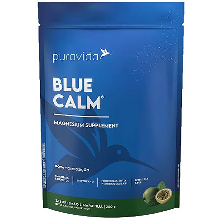 Blue Calm Magnésio Limão E Maracujá 350g Puravida