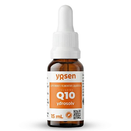 Coenzima Q10 Em Gotas 5x Absorção Ydrosolv 15ml Yosen