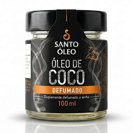 Oleo De Coco Duplamente Defumado A Lenha 100ml Santo Oleo