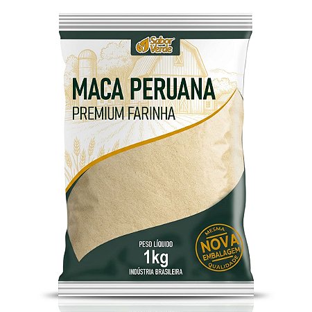 Maca Peruana Premium 1kg Sabor Verde