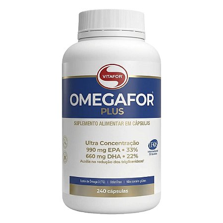 Ômega 3 Omegafor Plus Ultra Concentrado 240 Cápsulas Vitafor