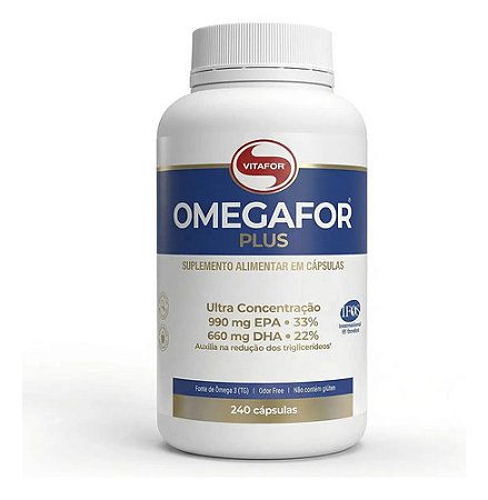 Ômega 3 Omegafor Plus Ultra Concentrado 240 Cápsulas Vitafor