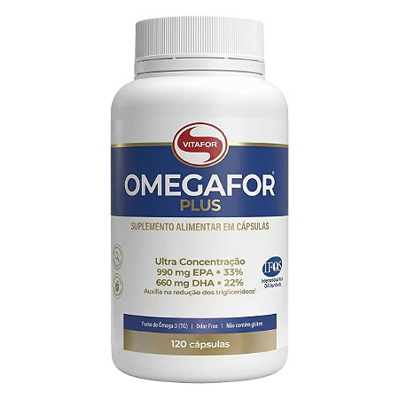 Ômega 3 Omegafor Plus Ultra Concentrado 120 Cápsulas Vitafor
