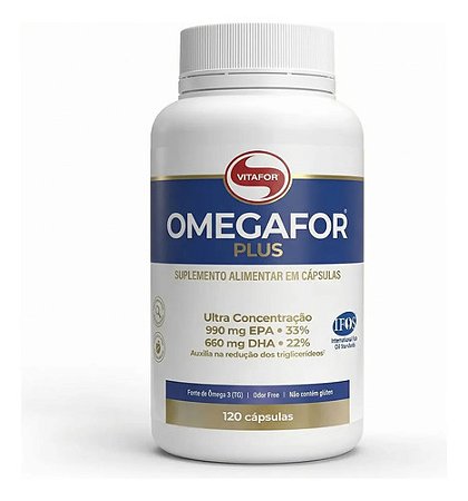 Ômega 3 Omegafor Plus Ultra Concentrado 120 Cápsulas Vitafor