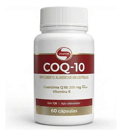 Coenzima Q10 200mg + Vitamina E 60 Cápsulas Vitafor