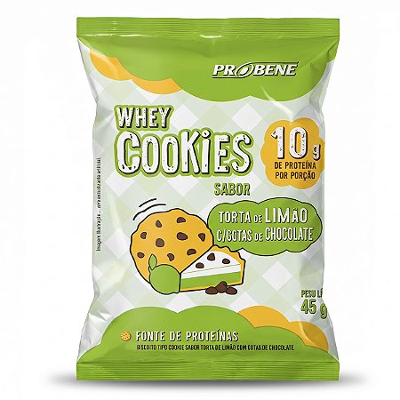 Whey Cookies Proteico Torta De Limão Com Gotas 45g Probene