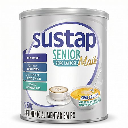 Sustap Proteína Senior Mais Zero Lactose 370g Probene