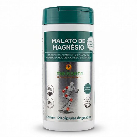 Malato De Magnésio 120 Cápsulas Meissen