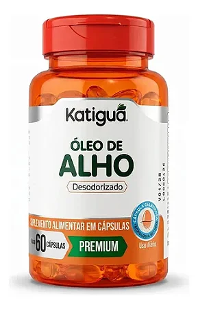 Óleo De Alho Desodorizado 60 Cápsulas Katiguá