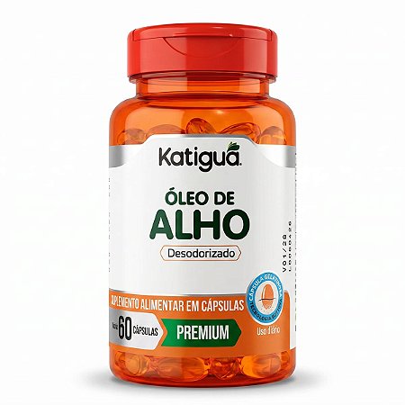 Óleo De Alho Desodorizado 60 Cápsulas Katiguá