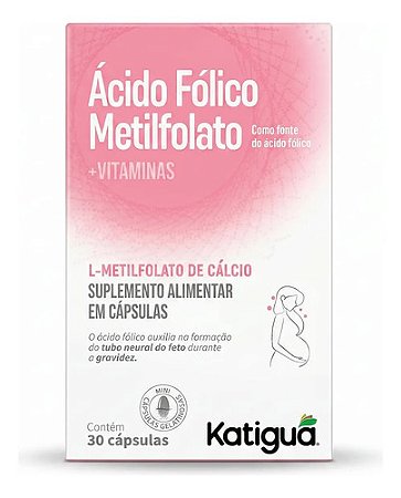 Ácido Fólico Metilfolato 30 Cápsulas Katiguá