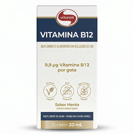 Vitamina B12 + Metilcobalamina Vegano 20ml Vitafor