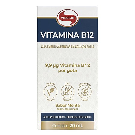 Vitamina B12 + Metilcobalamina Vegano 20ml Vitafor