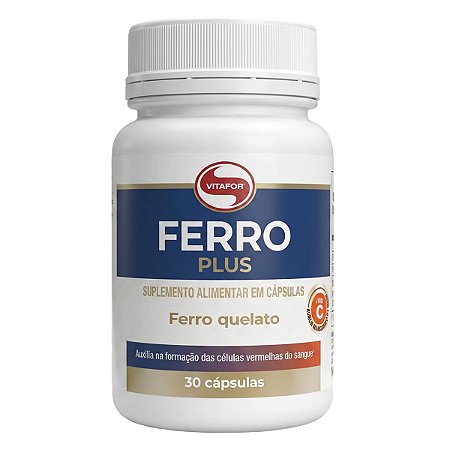 Ferro Quelato Plus 30 Cápsulas Vitafor