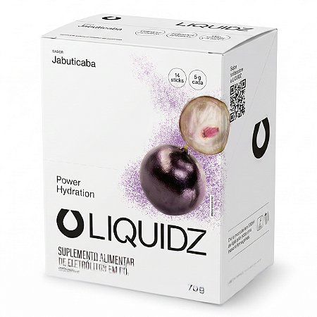 Eletrólitos Zero Açúcares Sabor Jabuticaba 14 Sachês Liquidz