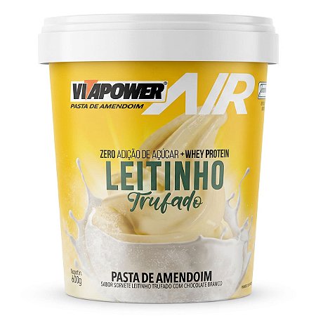 Pasta De Amendoim Sorvete Leitinho Trufado 600g Vitapower
