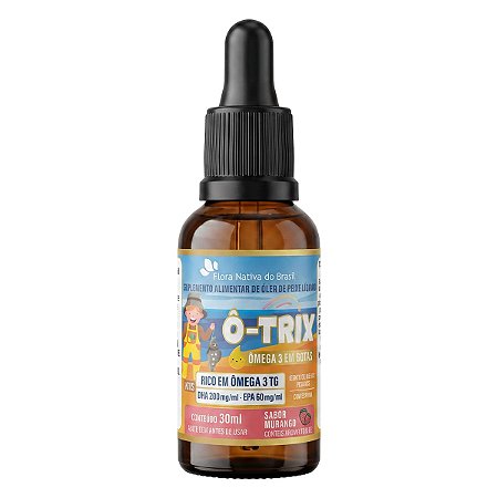 Ô-trix Ômega 3 Kids Sabor Morango 30ml Flora Nativa