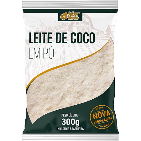 Leite De Coco Em Pó Vegano 300g Sabor Verde