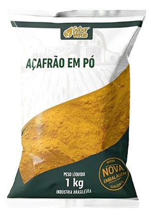 Açafrão Raiz em Pó 1kg Sabor Verde