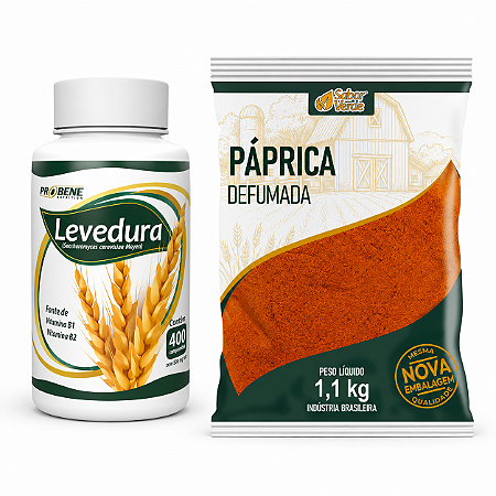 Kit Levedo De Cerveja 400un Probene + Páprica Defumada 1,1kg