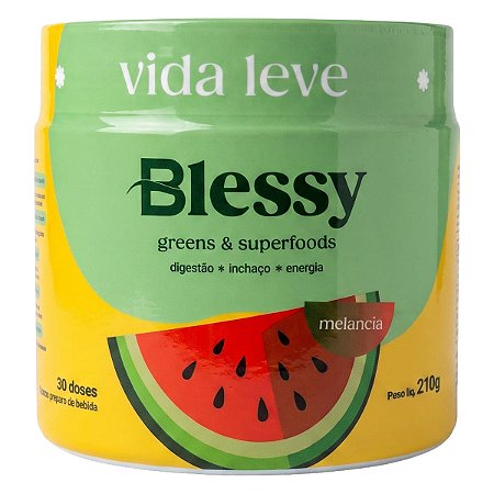 Greens & Superfoods Sabor Melancia 210g  Blessy