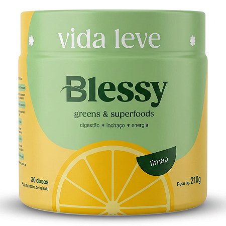 Greens & Superfoods Sabor Limão 210g Blessy