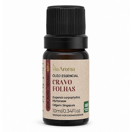 Óleo Essencial Cravo Folhas 10ml Via Aroma