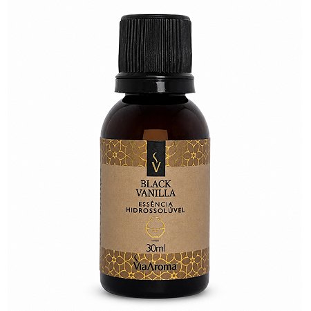 Essência Hidrossolúvel Black Vanilla 30ml Via Aroma