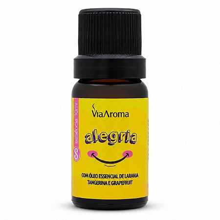 Essência Aromática Sensaçoes Alegria 10ml Via Aroma