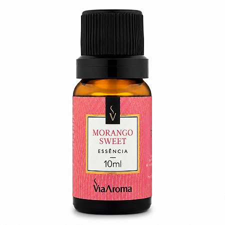 Essência Aromática Morango Sweet Com Canela 10ml Via Aroma