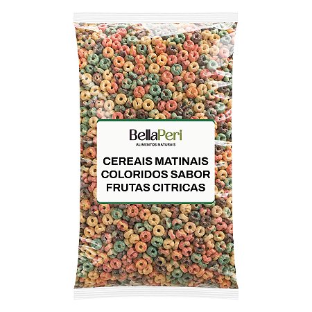 Cereais Matinais Coloridos Sabor Frutas Cítricas Bellaperi Kg