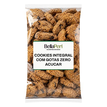 Cookies Integrais Com Gotas Zero Açúcar Bellaperi Kg