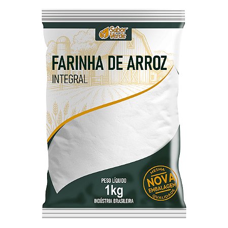 Farinha de Arroz Integral Sabor Verde Kg