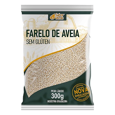 Farelo de Aveia sem Glúten Sabor Verde Kg