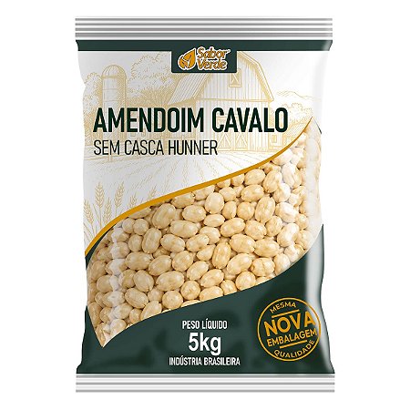 Amendoim Cavalo sem Casca Hunner Sabor Verde Kg