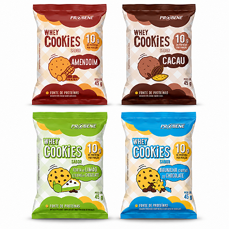 Kit Cookies Proteicos Mix 4 sabores Probene