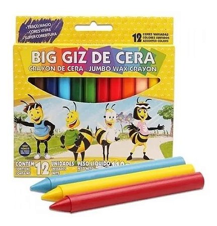 GIZ DE CERA BIG  12 CORES