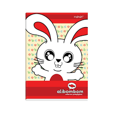 CADERNO BROCHURAO CAPA DURA ALIBOMBOM 80 FLS 123x