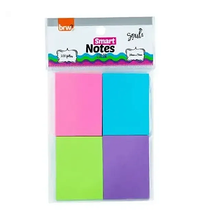 BLOCO ADESIVO COLORIDO 4UNID