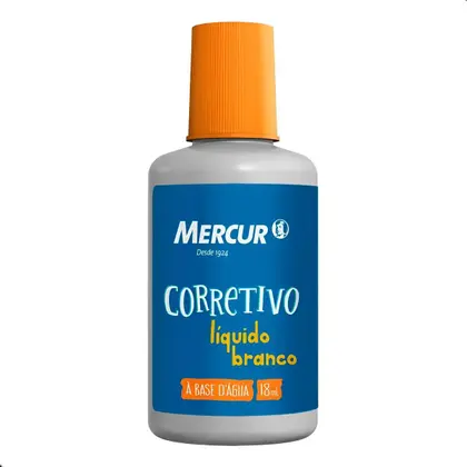 CORRETIVO LÍQUIDO BRANCO MERCUR 18ml