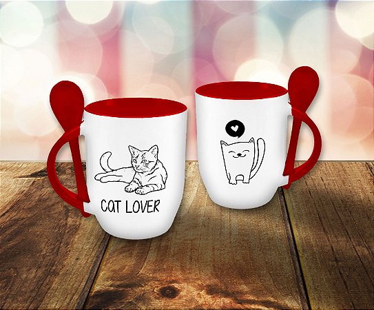 Mockup Caneca e Colher Arte Editável Criação De Anuncios em PSD