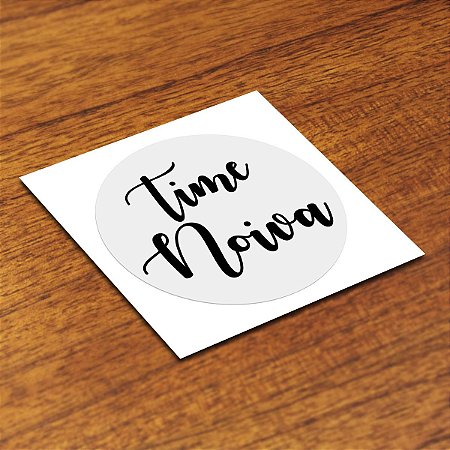 Adesivo Time Noiva e Noivo Transparente a Prova D'água
