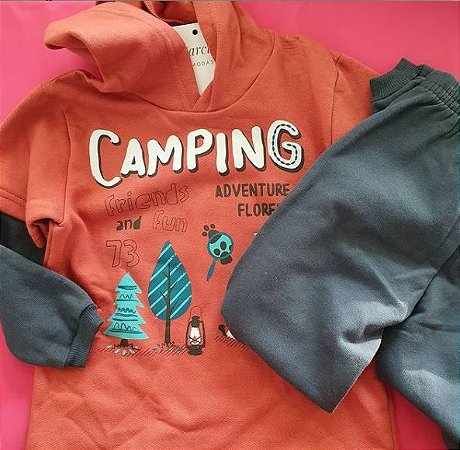 Blusa e calça moletom tamanho 3 - Camping