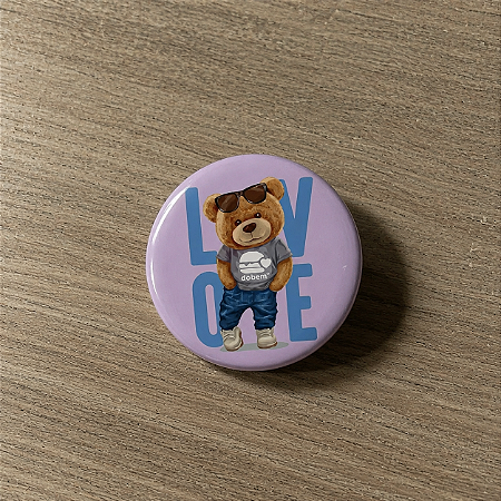 Botton "Love - urso"