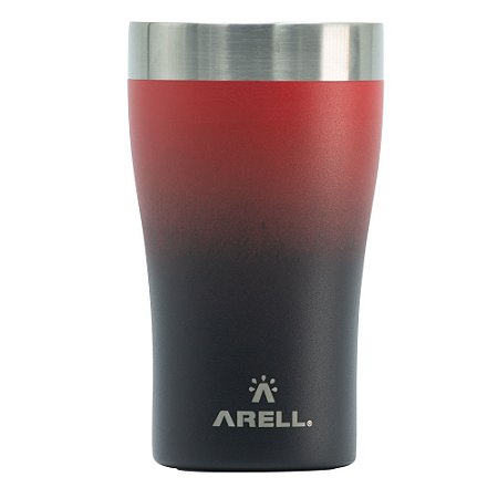 Copo Térmico Arell Inox 500ml - Cor Red Black