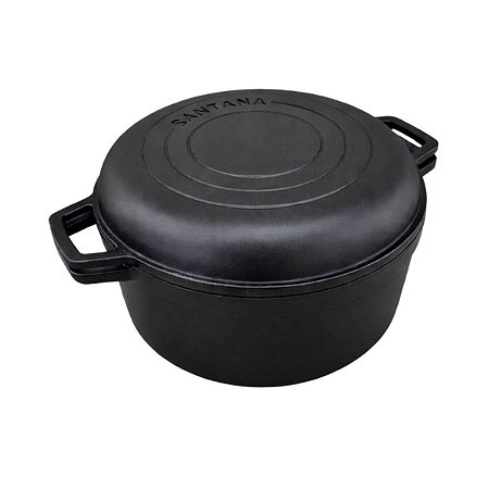 Caçarola Com Tampa De Ferro Fundido Duo