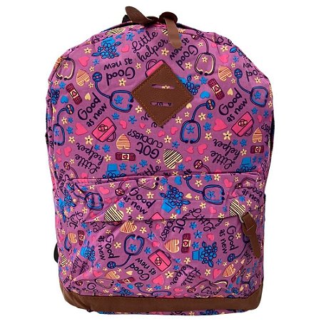 Mochila Bolsa Feminina Trabalho Reforçada Passeio Escola Bag - Armarinho JVG