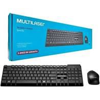 Teclado e Mouse Sem Fio 2.4GHZ Multilaser